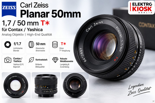 Carl zeiss planar - zeiss, 1,7
